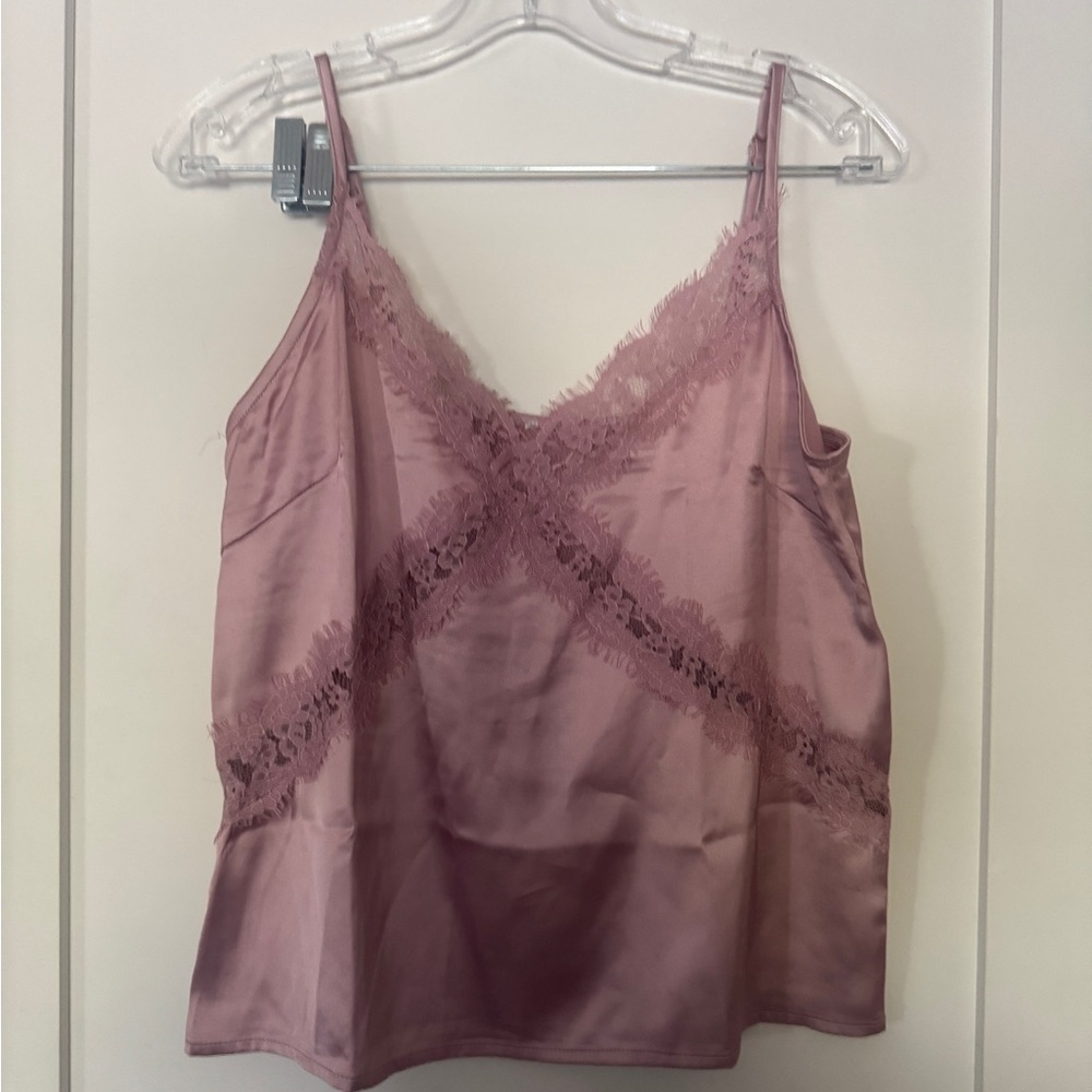 Lace Trim Satin Camisole
